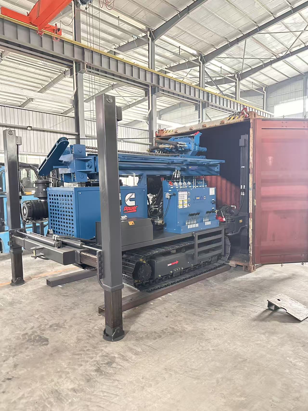 Shipping JW300 Water Well Drilling Rig To Slovakia Of Europe